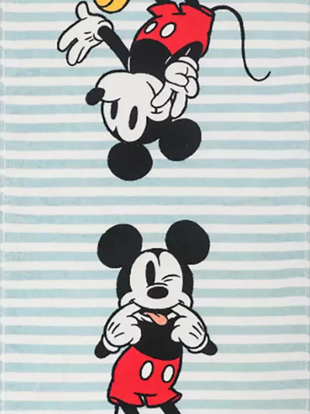 Disney Mickey Mouse Friends Kitchen Towels 2 Pack Blue Stripe Terry 15x26